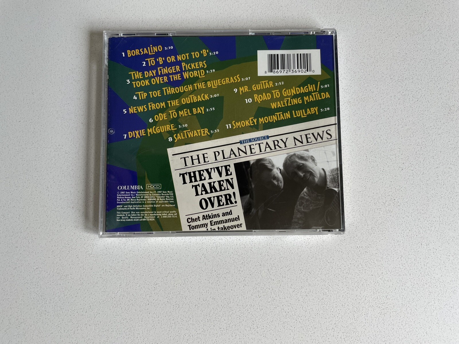 The Day Finger Pickers Took Over The World CD Chet Atkins Tommy