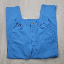 Lee Pants Womens 10 Blue Stretch Khaki Chino Commuter Trouser Slacks Vintage USA