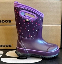 Bogs - Kids Classic Plus in Eggplant Multi Insulated Winter Boots New in Box