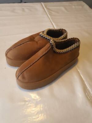 Love Other Thing Fur Lined Chunky Sole Slip On Shoes Brown