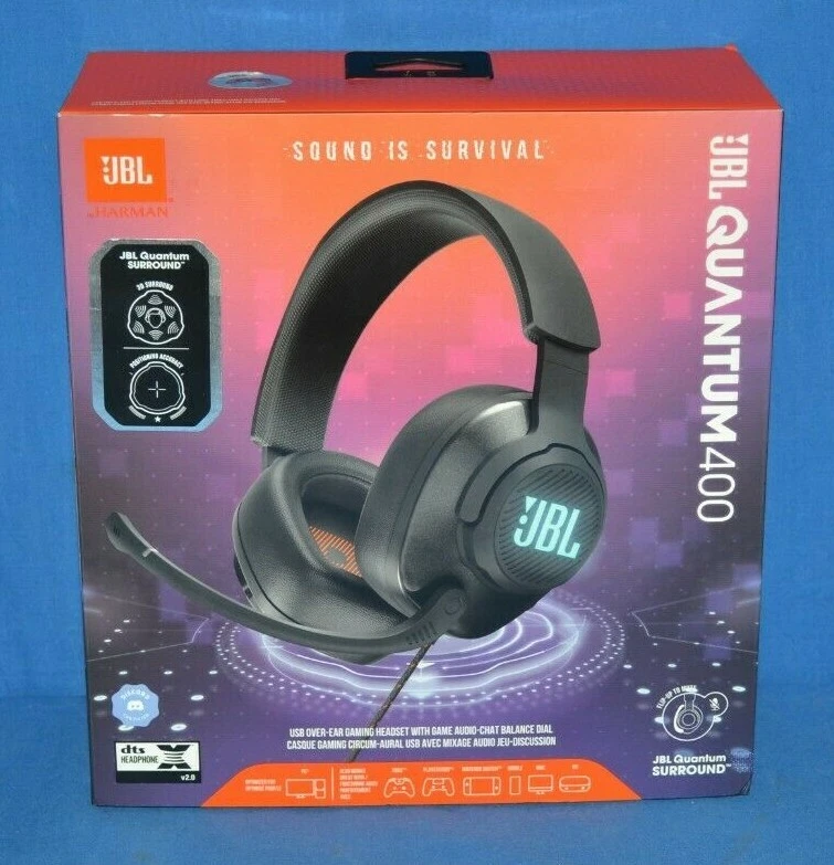 JBL Quantum 400 Wired Over-Ear Gaming Headphones