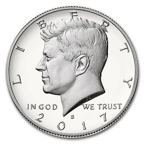 2017 S Silver Proof Kennedy Half Dollar  From a Proof Set  90% Silver