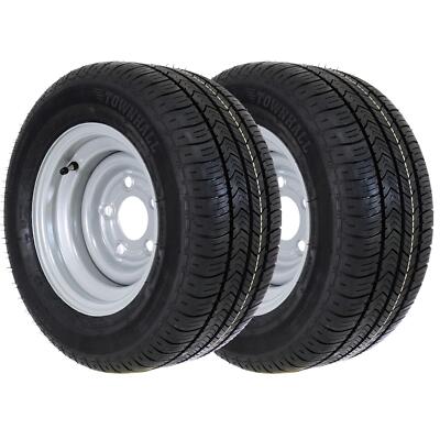 2x Komplettrad Anhänger 195/55 R10C 98/96N M+S Reifen Felge 5x112 6Jx10 ET-4