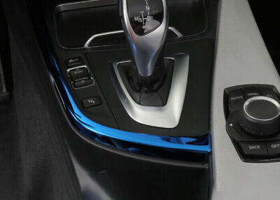 For BMW 3 4 Series 13-2019 Blue Titanium Inner Gear Shift