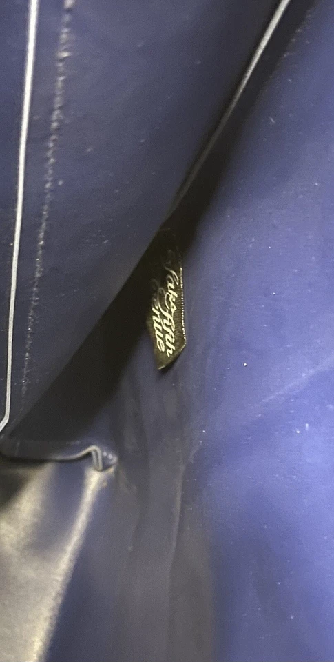 Sak Fifth Avenue woman Blue Large Tote Hobo Double Handle Bag 14x15(H)x5" NWT - Image 4 of 4