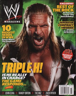 WWE Magazine November 2011 Triple H EX 121015DBE | eBay