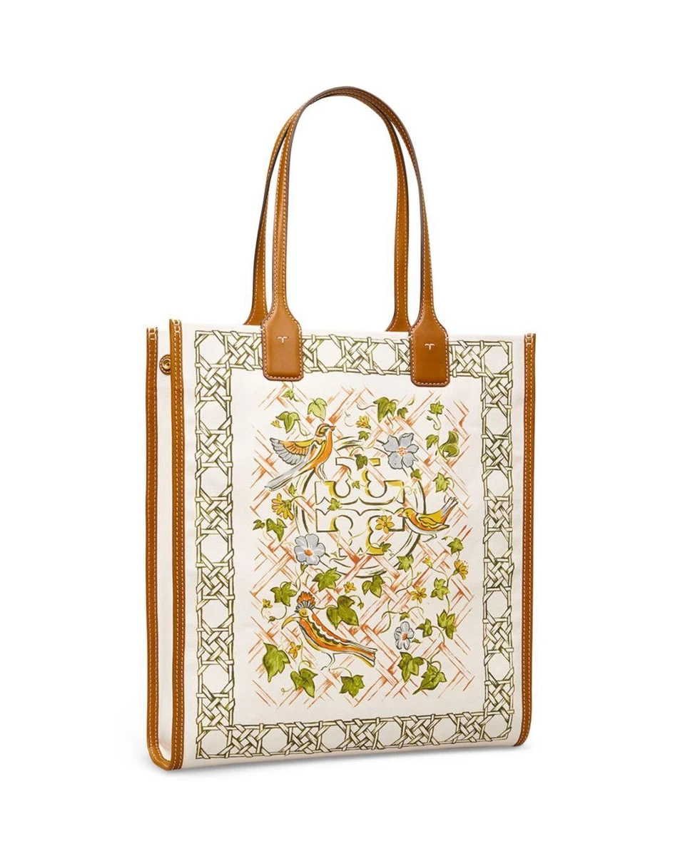 Sold Out Style! New Tory Burch Ella Logo-Print Canvas North/South