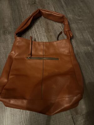 Cute no name faux leather over should bag With Bow On Strap NWOT