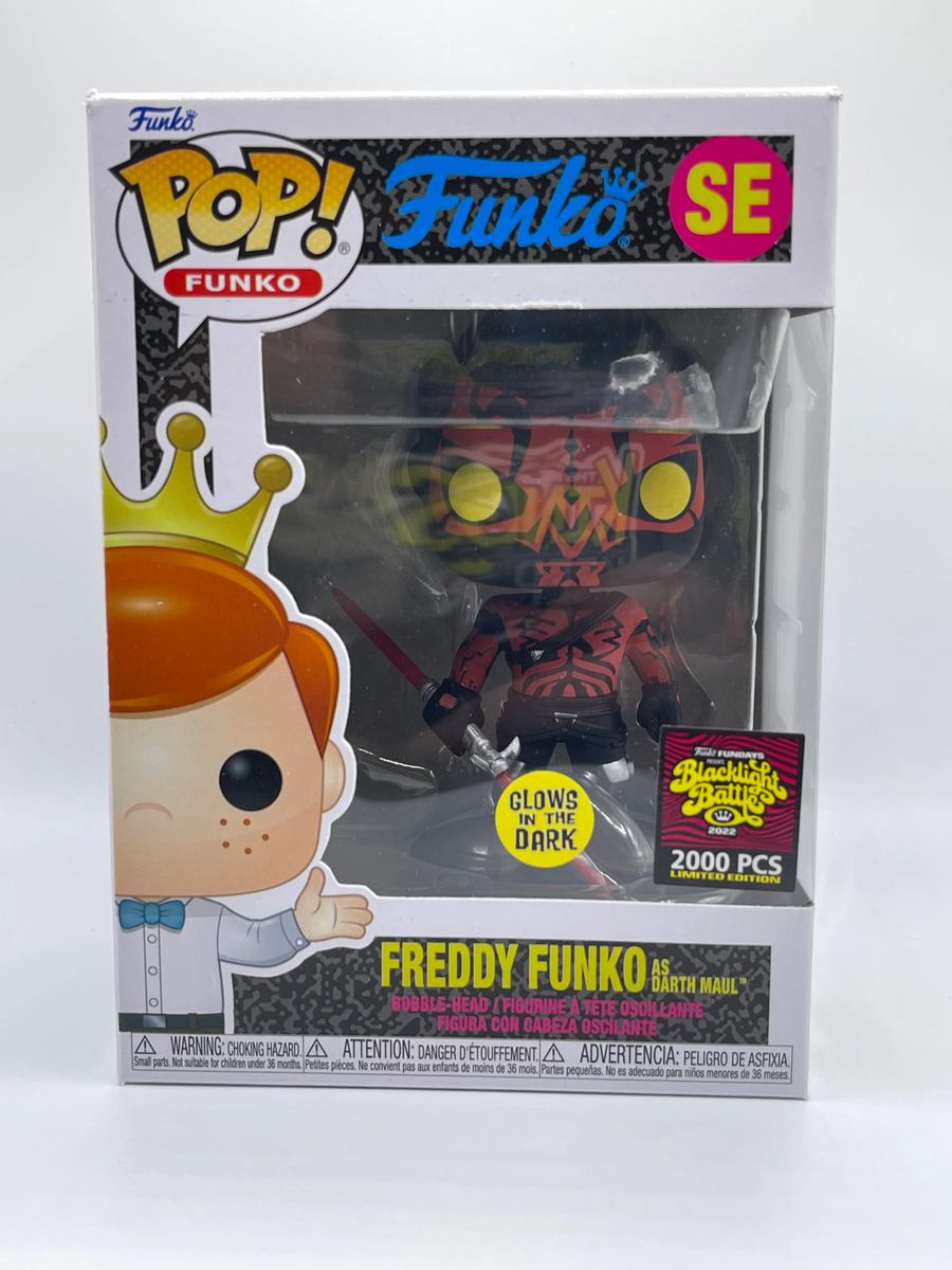 ファンコ　ポップ　フレディ　ダースモール　ブラックライトバトル2022 FREDDYFUNKOASDARTHMAULSEGLOW20