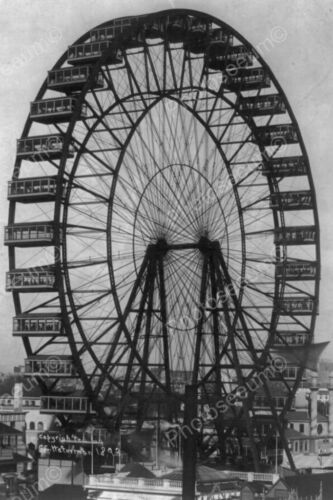 Ferris Wheel Chicago World's Fair 1890s Classic 4 by 6 Reprint Photograph - Picture 1 of 1