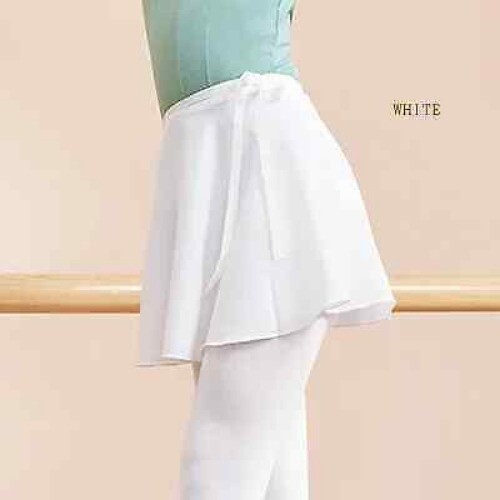 Ballet Skirt Pink Dance Skirt Kids on Skirt Two Lay Skirt Elastic Skirt - Foto 7 di 29
