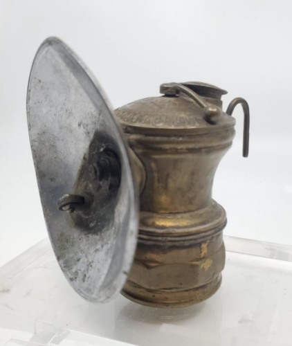 Vintage Auto Lite Karbidlampe Messing Bergmannsleuchte Universallampe Co. Bergbauwerkzeug