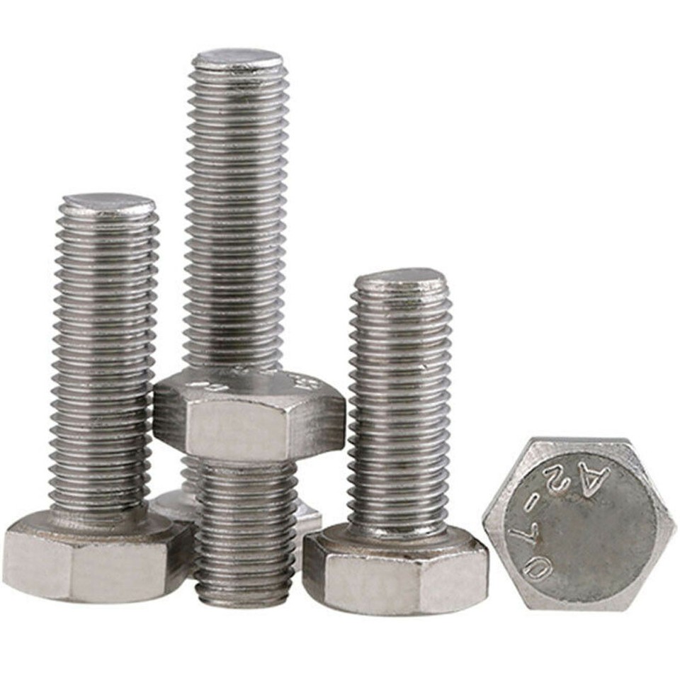 M20 x 1.5 Fine Thread Stainless Steel Fully Threaded Hex Head Bolts ...