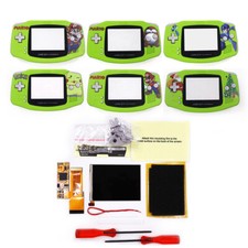 V2 IPS 10 Levels Backlight LCD Kit Pre-cut UV Printed Shell case For GBA Console