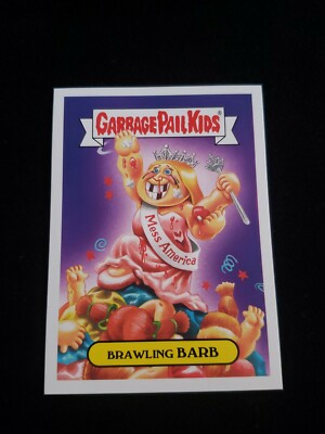 2016 Garbage Pail Kids 14a BRAWLING BARB American As Apple Pie GPK Sticker