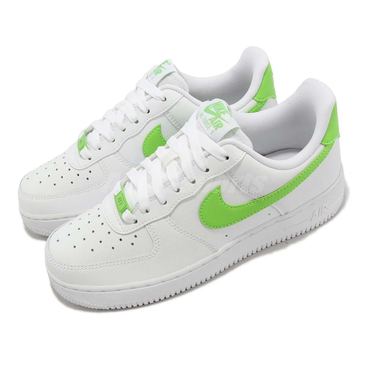 Nike Wmns Air Force 1 07 AF1 White Action Green Women Casual Shoes