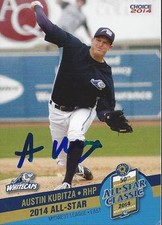 Austin Kubitza 2014 Midwest League All Star West Michigan White Caps Signed Card