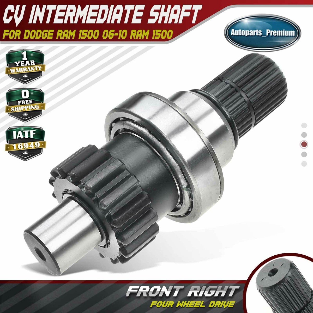 Axle Shaft A-Premium CV Intermediate Shaft Compatible With Dodge Durango  2000-2009 Dakota 2000-2011