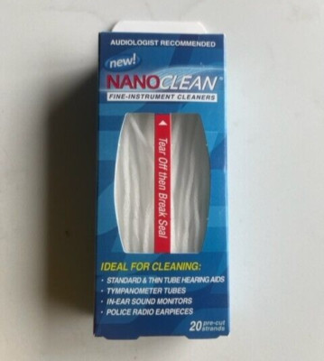 Nano clean Hearing Aid Vent Cleaner,  Fine Instrument Cleaner,Pack Of 20, SEALED