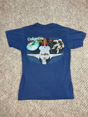 Vintage 80's Space Shuttle T Shirt Adult Medium Columbia STS-61-C 1 Mens