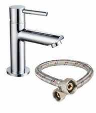 Standventil Kaltwasser Waschtisch Armatur Einhebel Wasserhahn Bad/Gäste WC