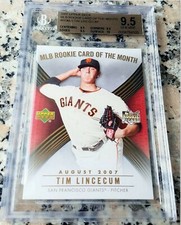 TIM LINCECUM 2007 Upper Deck #1 Draft Pick Rookie Card RC BGS 9.5 10 Giants $$$