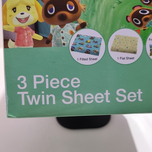 Animal Crossing 3 Piece Twin Microfiber Sheet Set by New Horizons. - Picture 4 of 10