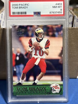 その他 2000 PACIFIC #403 TOM BRADY BGS 8.5 2000 Pacific #403 Tom Brady BGS 8 | eBay