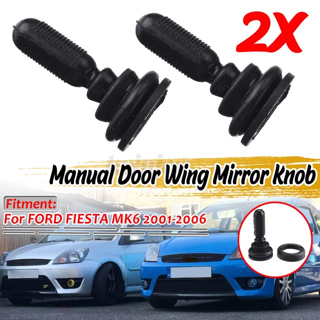 2x Car Manual Wing Mirror Adjuster Knob 1507431 For FORD FIESTA MK6