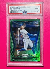 Bo Bichette 2020 Panini Chronicles #10 Certified—Green (RC) PSA 9 Mint! (POP 8)