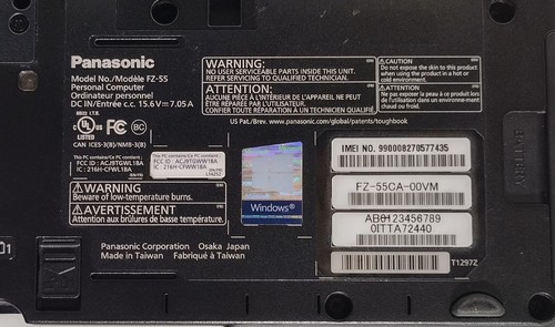 Panasonic Toughbook FZ-55 14" Touch i7-8665U 16GB RAM No SSD/Caddy/OS 8850 Hrs - Picture 16 of 20