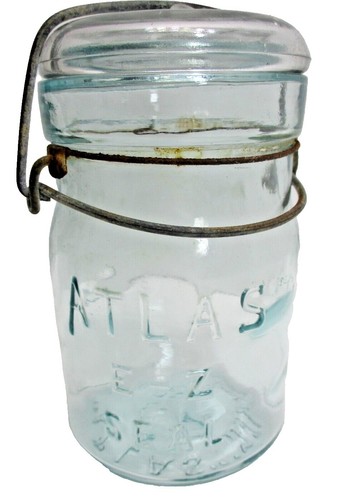 Antique, 2 7/8'', Blue, Mason Jar Insert, Item Z-224 | eBay