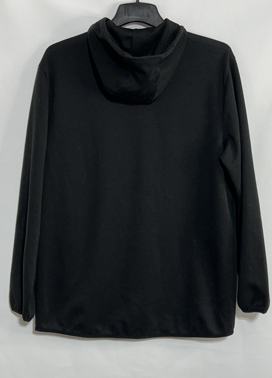 Russell Fusion Knit Mens Full Zip Black Hoodie Jacket Sweat Athletic