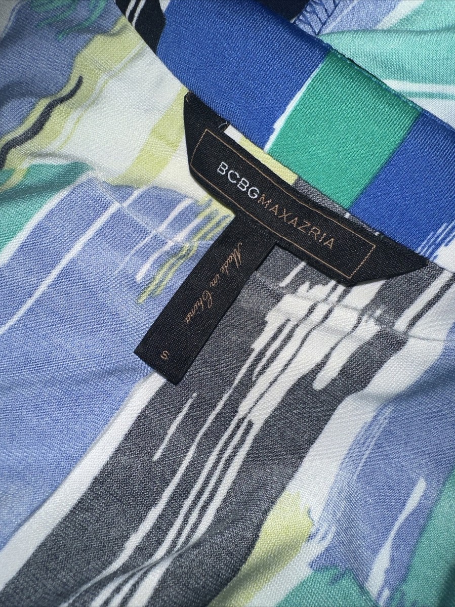 BCBGMAXAZRIA Pullover Art To Wear Geometric Print Shift