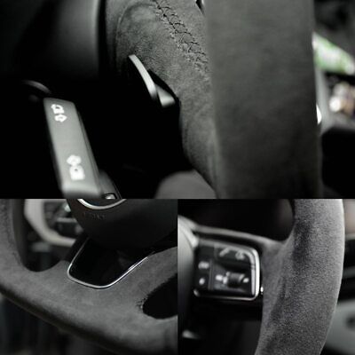 Custom Car Steering Wheel Cover Suede For BMW M Sport M3 E90 E91 E92 E93  E87 E81