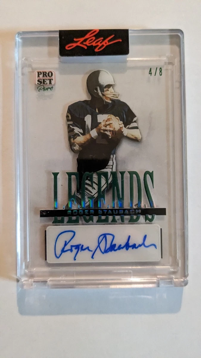 ROGER STAUBACH AUTO 2023 LEAF PRO SET PURE Dallas Cowboys HOF 
