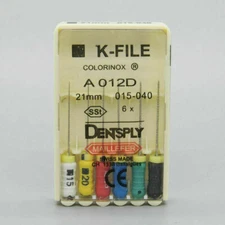 Dentsply Dental Endo 25mm Stainless Steel K-file 6-file per blister (All Sizes)