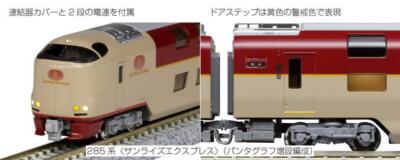 Train Miniature Kato N - Série 285 Sunrise Express, échelle 1/150, Neuf En Boîte