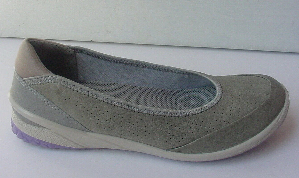 Ecco Women s Olive Green Shoe Slip On Leather Perf Comfort Wedge Sz 6 37 NEW