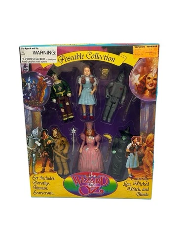 Vintage Poseable Collection The Wizard Of Oz Dorothy Tinman Scarecrow In Box￼