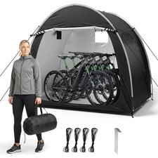 Portable Bike Tent for 2-3 Bikes Waterproof Storage Cover for Outdoor Use