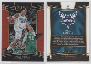 2018-19 Panini Select Concourse Red Prizm /199 Miles Bridges #17 Rookie RC