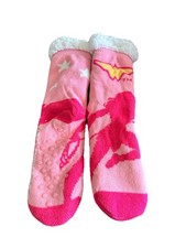 Wonder Woman Sherpa Lined Non Slip Slipper Sock OSFM NWD