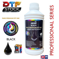 Premium Black DTF Ink 1L Pars Anti-Clog Nano Sediment Free for Epson Heads