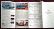 1977 Peugot 504 sales brochure