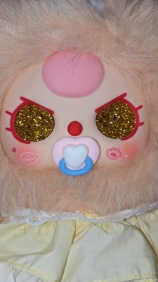 Baby Three Lily Rabbit Town V5 400% Peach Bunny W Liquid GlitteEyes! Gorgeous  