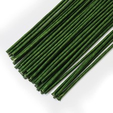 80Pcs Floral Wire, 30cm/11.8in Length 3mm/0.12in Diameter Floral Stems, 18 Ga...