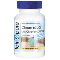 Chrom 60 µG Aus Chrompicolinat, 100 Kapseln, Schluckfreundlich, NahrungsergäN...