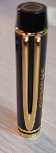 Waterman Le Man 200 Black & Gold Rollerball Pen with SIEMENS engraving & refills - Picture 15 of 16