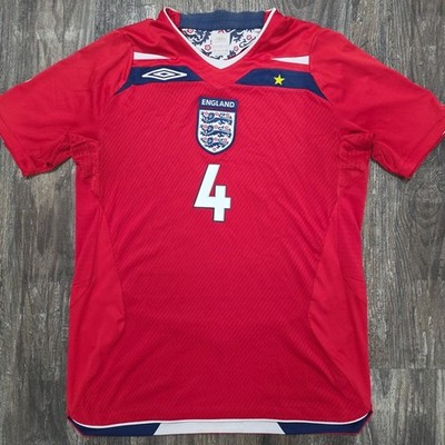 2008 Umbro England Away Soccer Jersey Steven Gerrard Men M